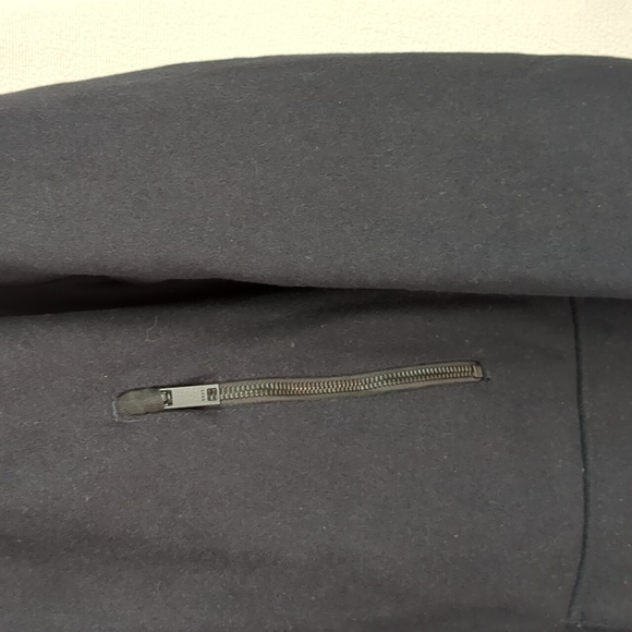 DKNY Men's Mid Length Stadium Wool Blend Coat In Navy Blue Size XL - Picture 4 of 16